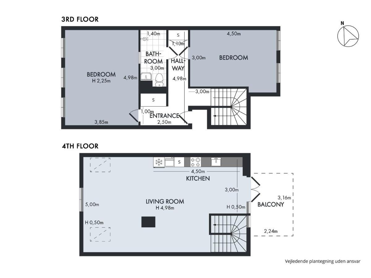 Sanders Main - Endearing Two-Bedroom Duplex Apartment With A Balcony Next To Magical Nyhavn Kopenhagen Exterior foto